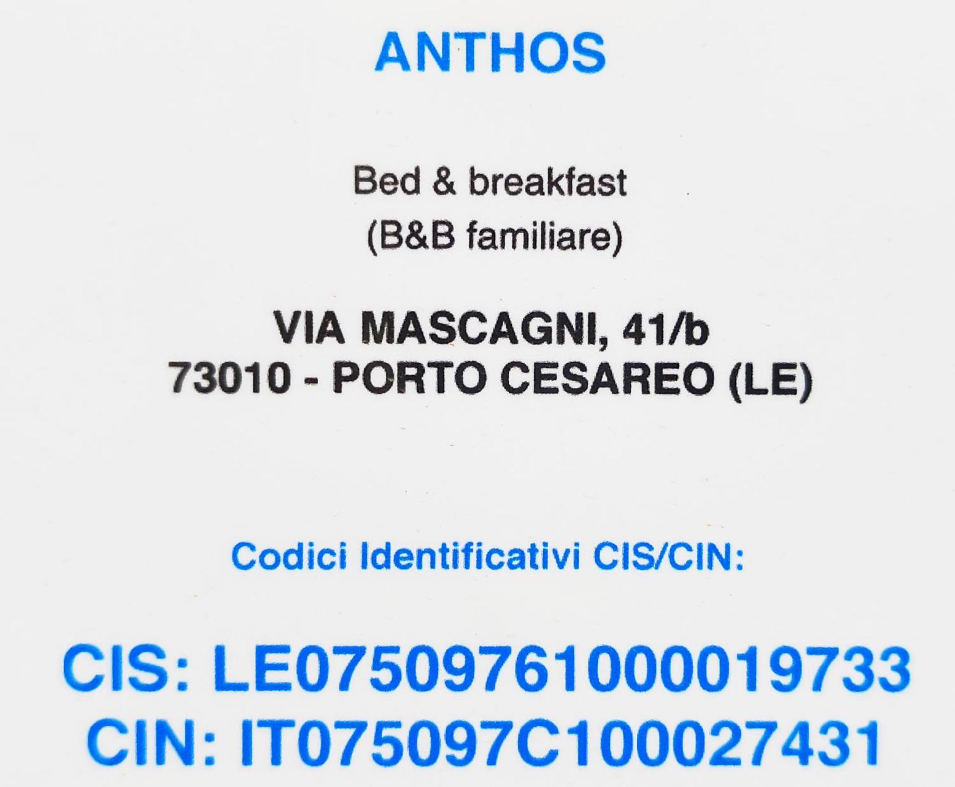 Bed Anthos Porto Cesareo Bed and Breakfast Eksteriør billede